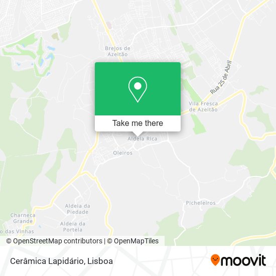 Cerâmica Lapidário map