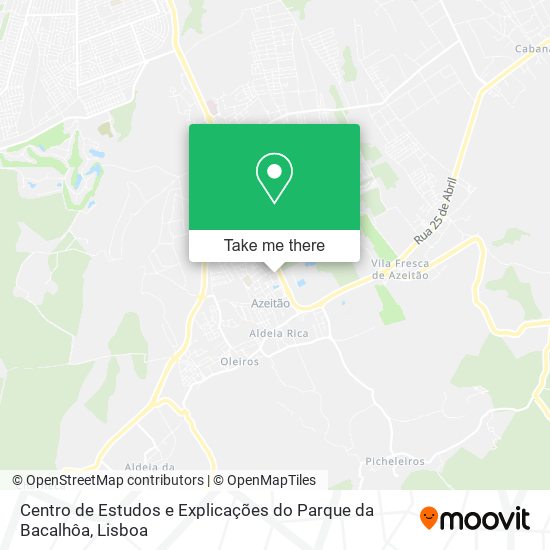 Centro de Estudos e Explicações do Parque da Bacalhôa mapa