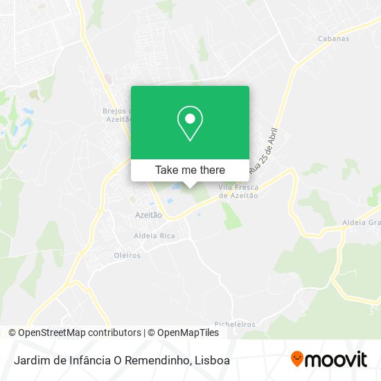 Jardim de Infância O Remendinho mapa