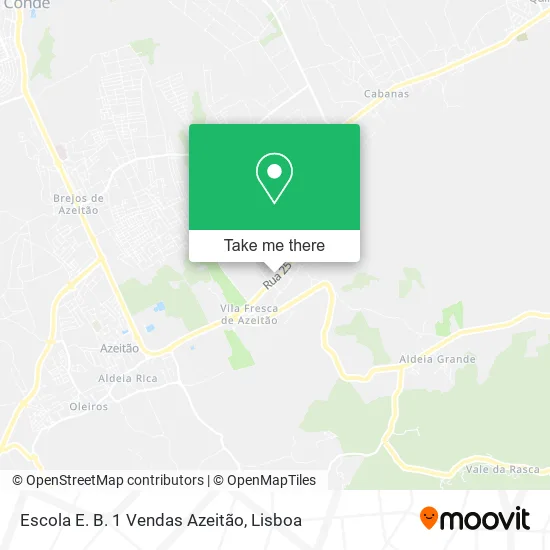 Escola E. B. 1 Vendas Azeitão map