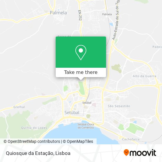 Quiosque da Estação mapa