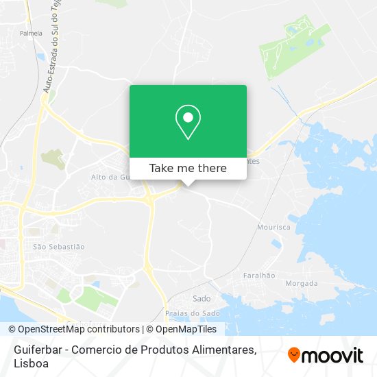 Guiferbar - Comercio de Produtos Alimentares mapa