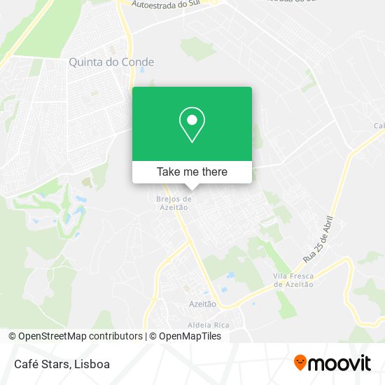 Café Stars mapa