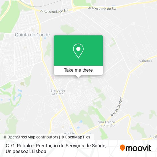 C. G. Robalo - Prestação de Serviços de Saúde, Unipessoal map