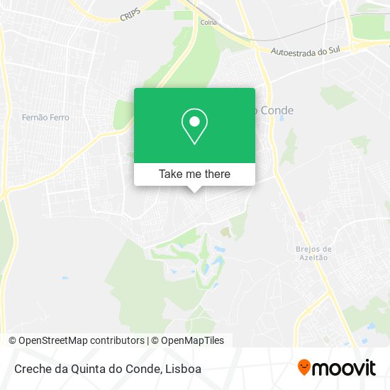 Creche da Quinta do Conde map