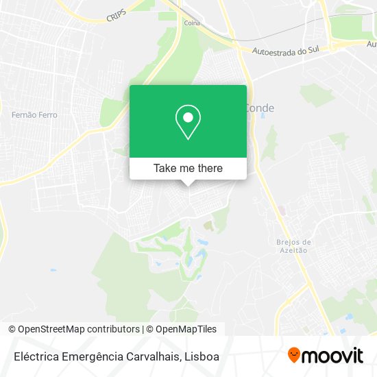 Eléctrica Emergência Carvalhais map