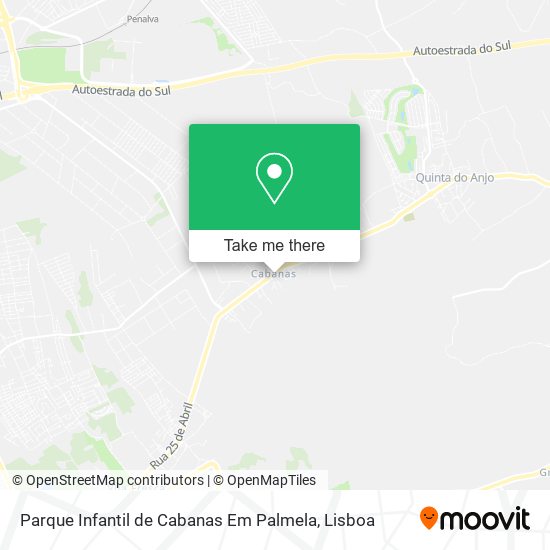 Parque Infantil de Cabanas Em Palmela map