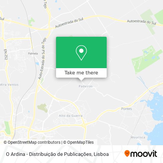 O Ardina - Distribuição de Publicações map