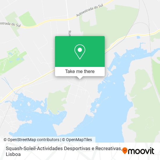 Squash-Soleil-Actividades Desportivas e Recreativas map