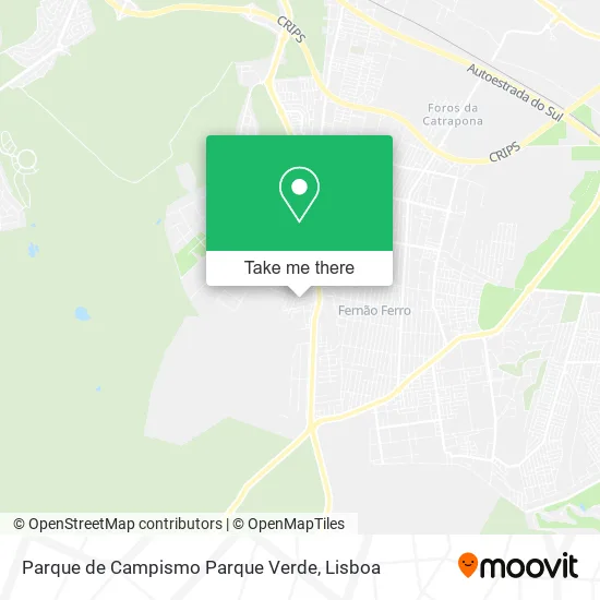 Parque de Campismo Parque Verde map