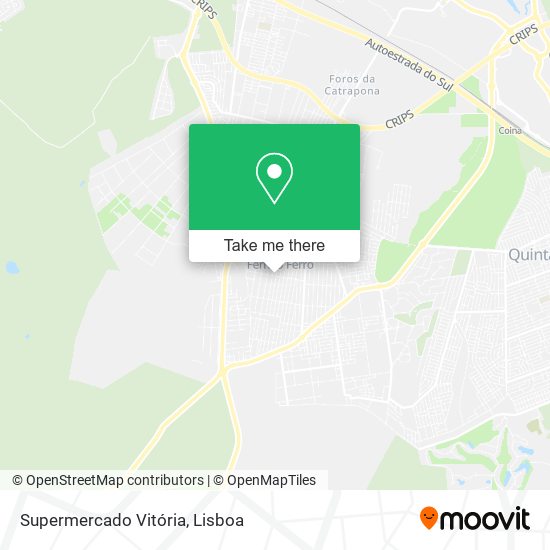 Supermercado Vitória mapa
