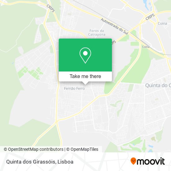 Quinta dos Girassóis map