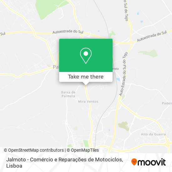 Jalmoto - Comércio e Reparações de Motociclos map