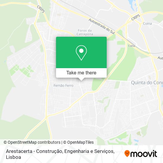 Arestacerta - Construção, Engenharia e Serviços mapa