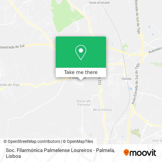Soc. Filarmónica Palmelense Loureiros - Palmela map
