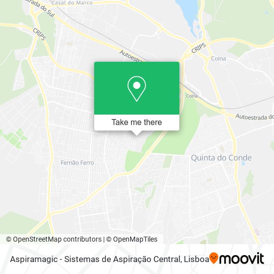 Aspiramagic - Sistemas de Aspiração Central map