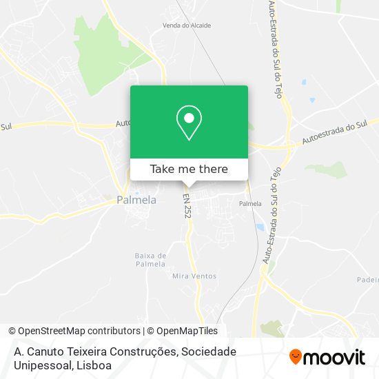 A. Canuto Teixeira Construções, Sociedade Unipessoal map