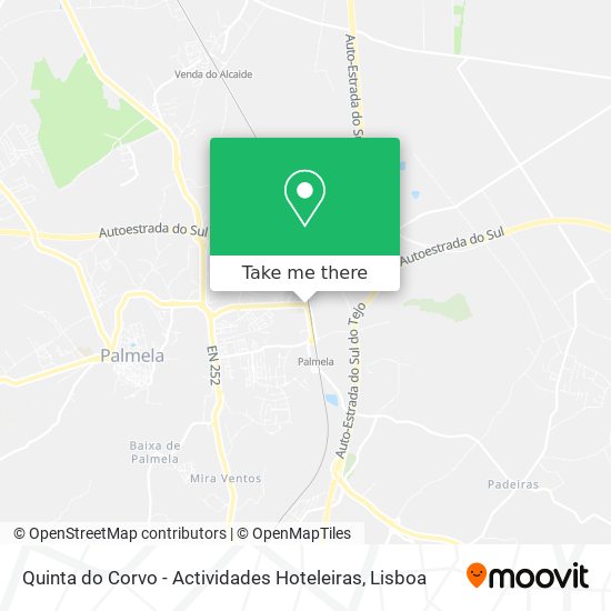 Quinta do Corvo - Actividades Hoteleiras mapa