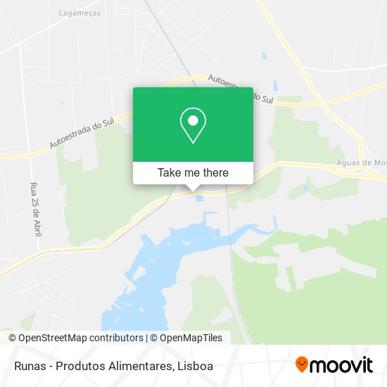Runas - Produtos Alimentares mapa