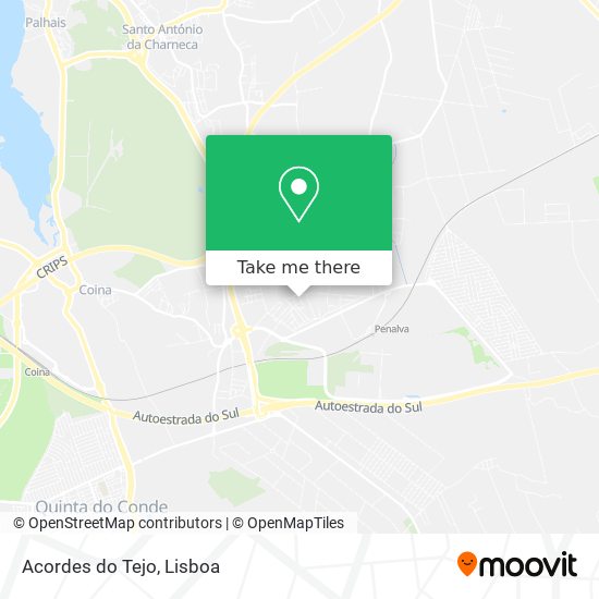 Acordes do Tejo mapa