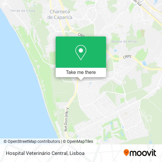 Hospital Veterinário Central mapa