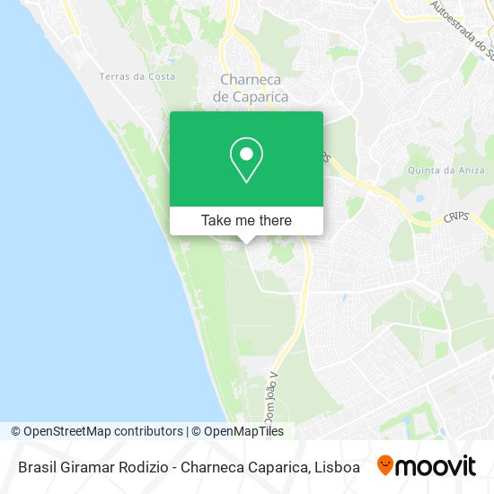 Brasil Giramar Rodizio - Charneca Caparica map