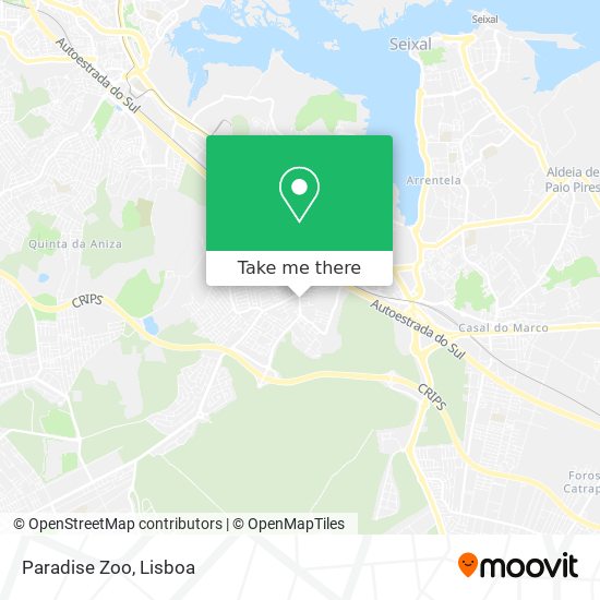 Paradise Zoo mapa
