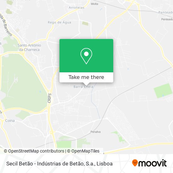 Secil Betão - Indústrias de Betão, S.a. mapa