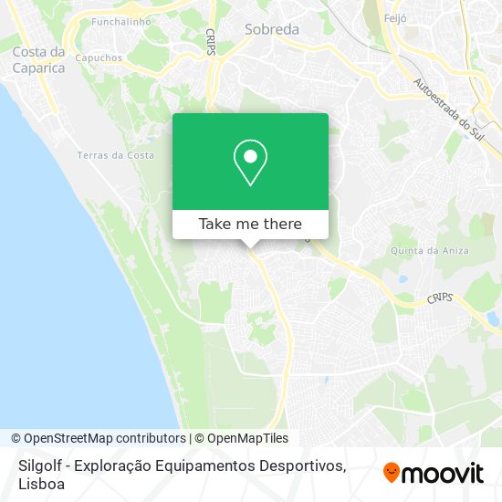 Silgolf - Exploração Equipamentos Desportivos mapa