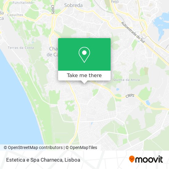 Estetica e Spa Charneca mapa