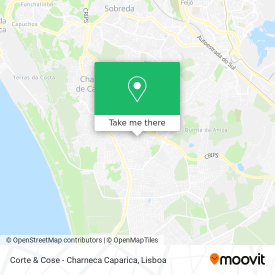Corte & Cose - Charneca Caparica map