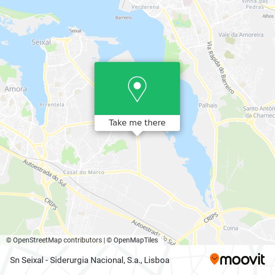 Sn Seixal - Siderurgia Nacional, S.a. mapa