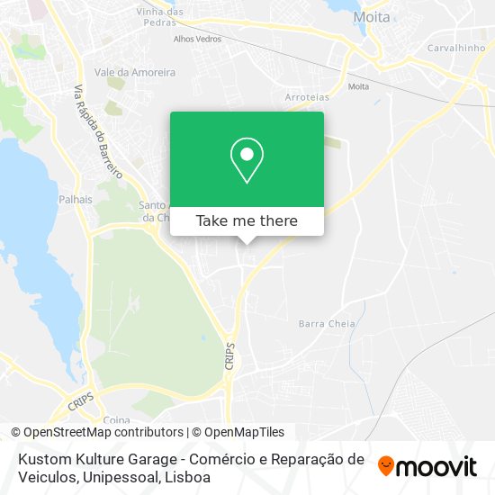 Kustom Kulture Garage - Comércio e Reparação de Veiculos, Unipessoal map