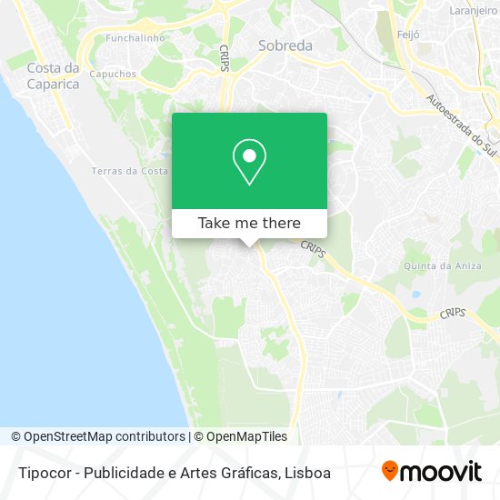 Tipocor - Publicidade e Artes Gráficas mapa