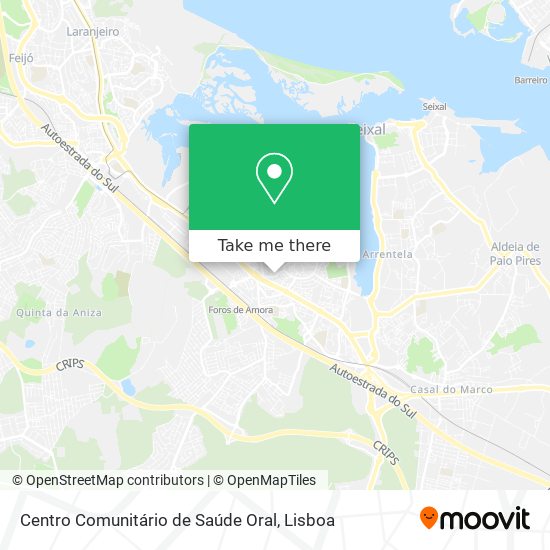 Centro Comunitário de Saúde Oral map