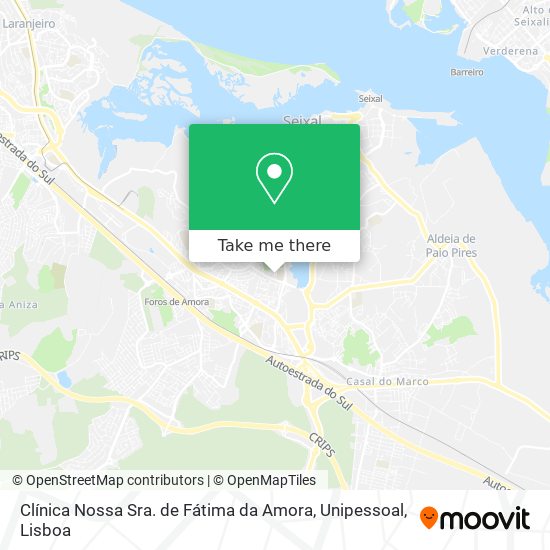 Clínica Nossa Sra. de Fátima da Amora, Unipessoal map