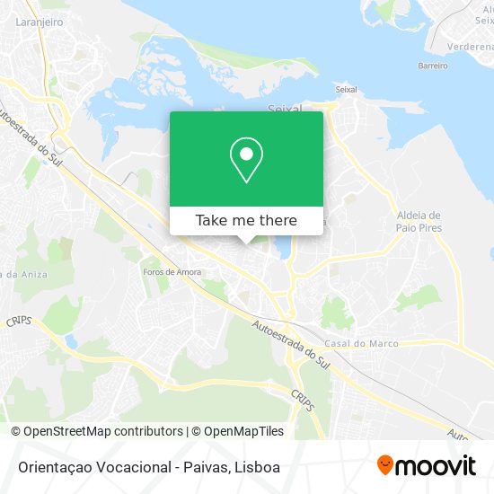 Orientaçao Vocacional - Paivas map