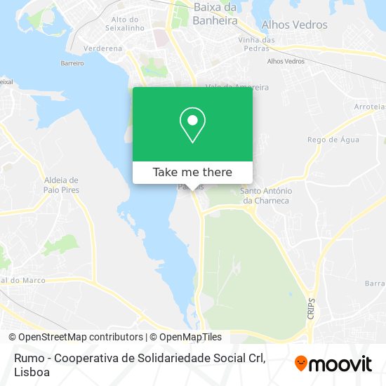 Rumo - Cooperativa de Solidariedade Social Crl mapa