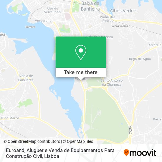 Euroand, Aluguer e Venda de Equipamentos Para Construção Civil map