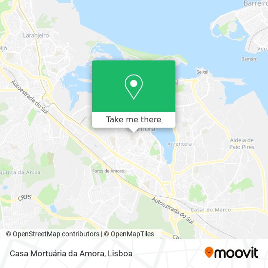 Casa Mortuária da Amora map