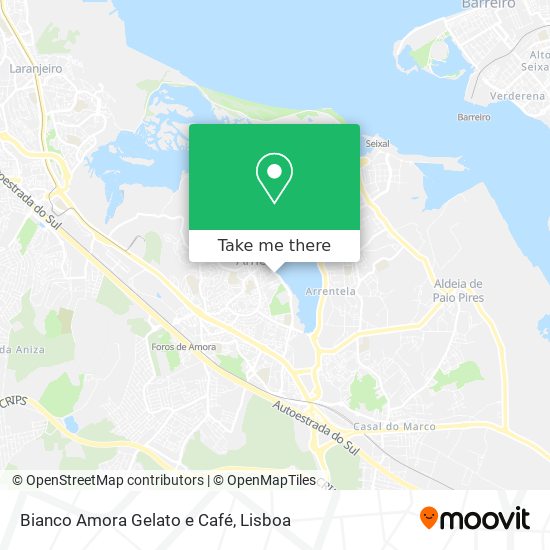 Bianco Amora Gelato e Café map