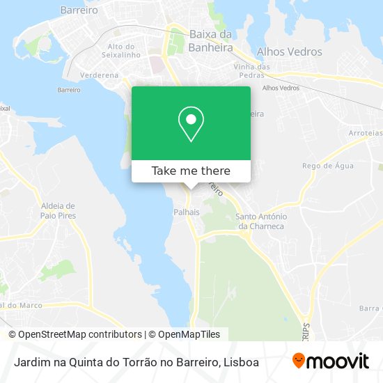 Jardim na Quinta do Torrão no Barreiro map