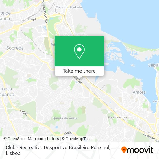 Clube Recreativo Desportivo Brasileiro Rouxinol map