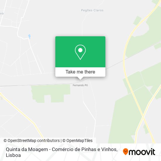 Quinta da Moagem - Comércio de Pinhas e Vinhos map