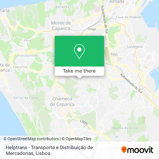 Helptrans - Transporte e Distribuição de Mercadorias map