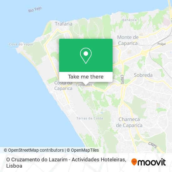 O Cruzamento do Lazarim - Actividades Hoteleiras map