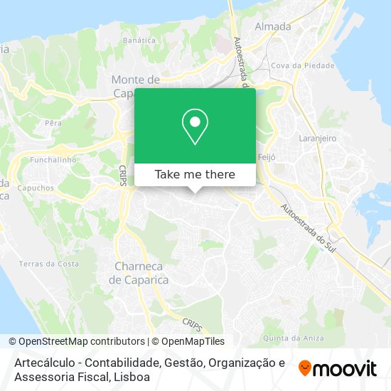 Artecálculo - Contabilidade, Gestão, Organização e Assessoria Fiscal map
