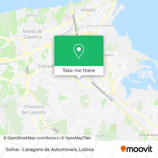 Solive - Lavagens de Automóveis map