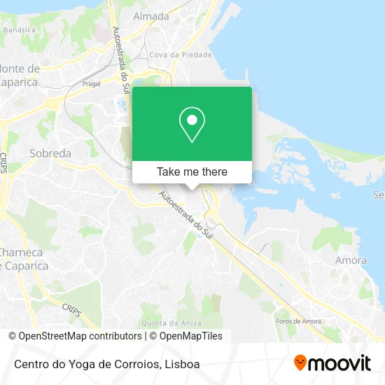Centro do Yoga de Corroios map