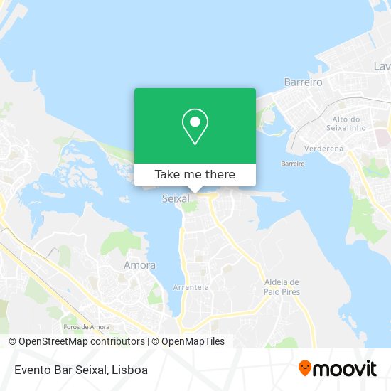 Evento Bar Seixal map
